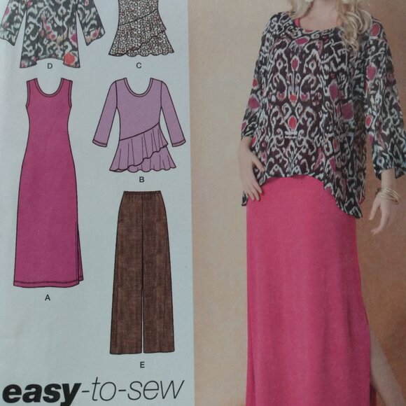 Dress Tunic Pants Sewing Pattern Size 10-18 UNCUT Khaliah Ali 1622 Simplicity - Picture 3 of 10